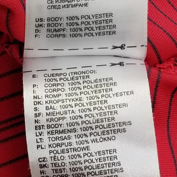 Adidas Golf 2XL Red Black Striped Embroidered Logo - Picture 7 of 8